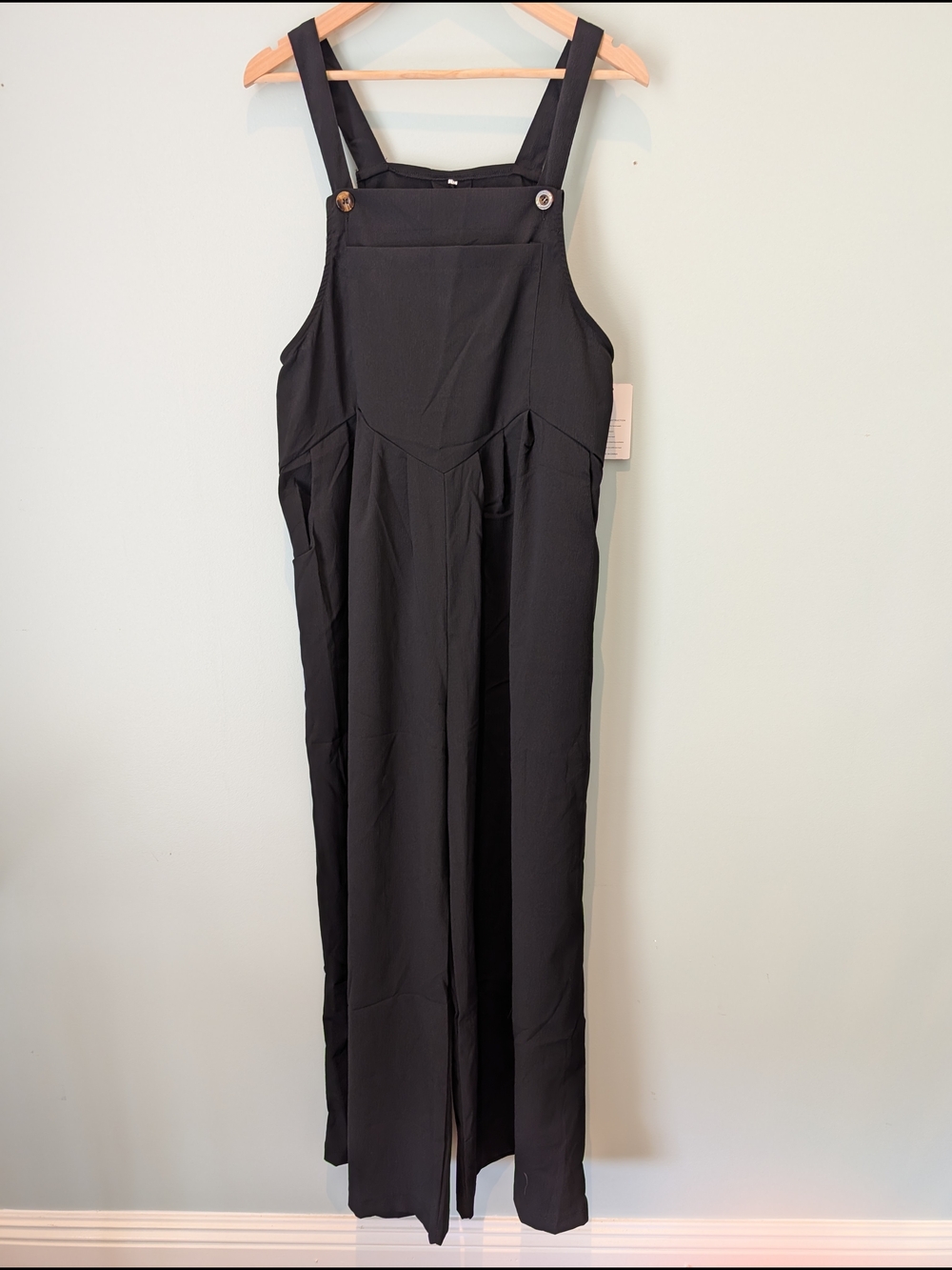 Women's Black Wide-Leg Jumpsuit in Black